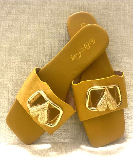women's shoe golden love crown decorative flat-bottom sandals wearing comfortable versatile sandals