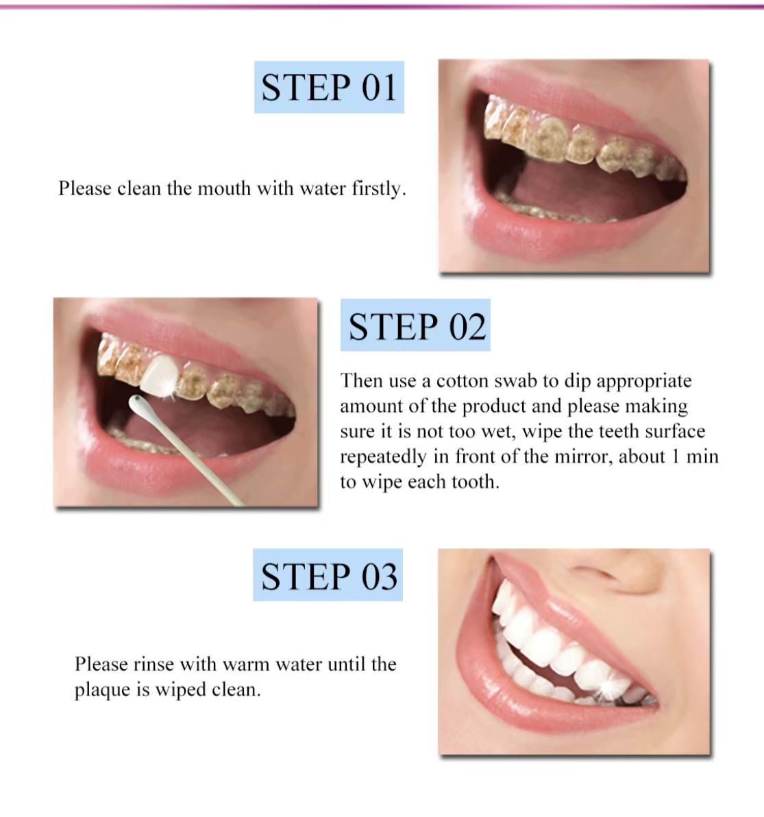Teeth Whitening Essence Stains Yellow Teeth Treatment Smoke Coffee Plaque Dental Oral Hygiene Remove Whitening Tooth Care