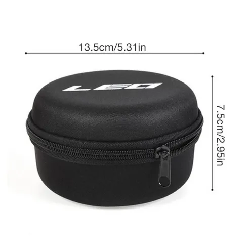 28129 12CM Waterproof Fishing Bag Fishing Reel Case Round EVA Hard  Protective Cover Storage Case Shockproof Fishing Reel Pouch Bag
