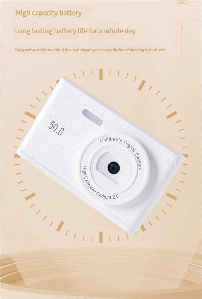 New CCD Digital Camera, Student and Children's Selfie Recorder, Portable Card Camera