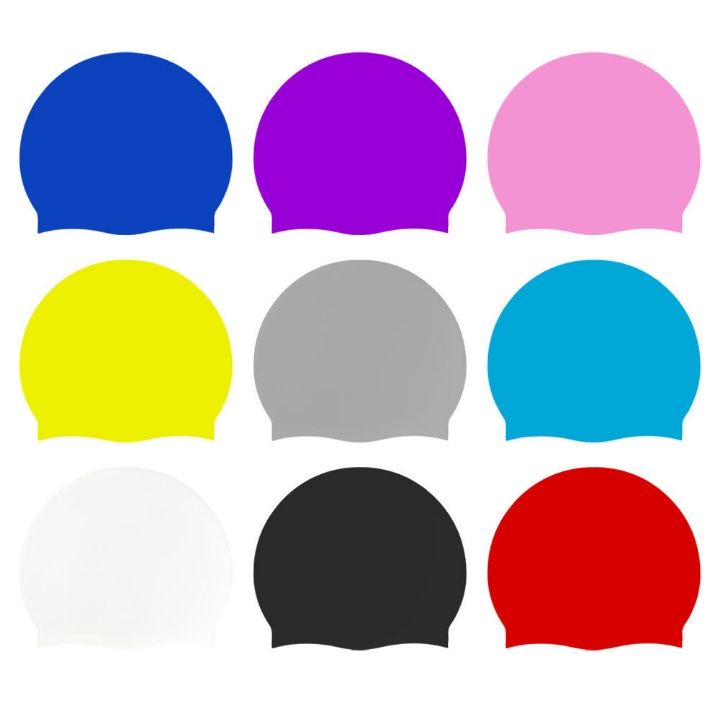 SILICONE SWIMMING CAP FOR KIDS AND ADULTS 