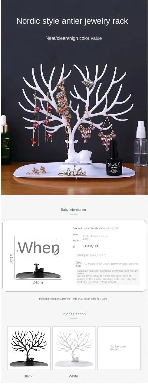 Antlers tree creative necklace jewelry display rack earrings bracelet jewelry storage display rack