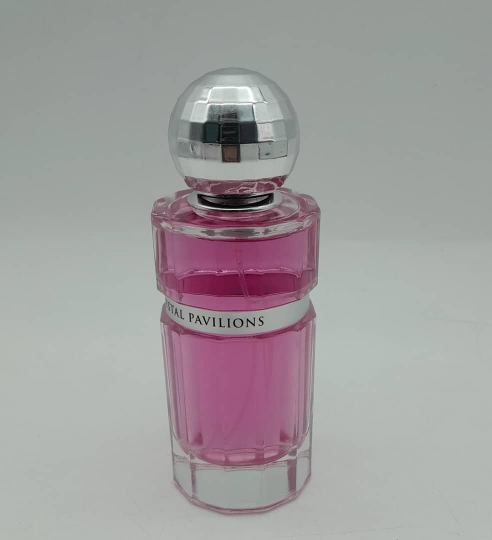 CRYSTAL PAVILIONS STORY OF LOVE  glass perfume bottle 100ml screen printed perfume bottle
