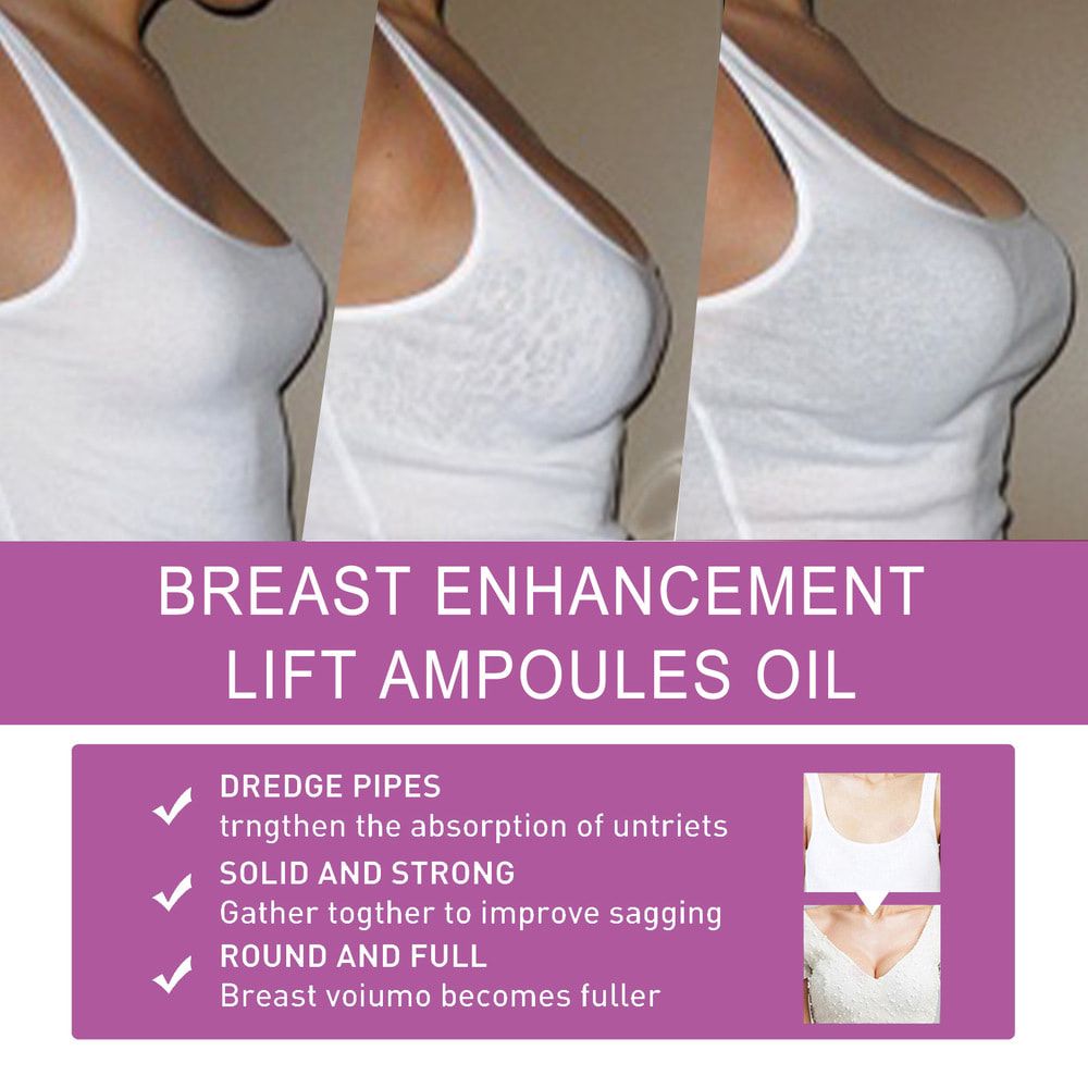 EELHOE Breast Enhancement Lift Ampoules Oil, Fast Firming Plumping Growth Enlargement Massage Boobs Oil Bigger Breast Beauty Body Care Ampoule