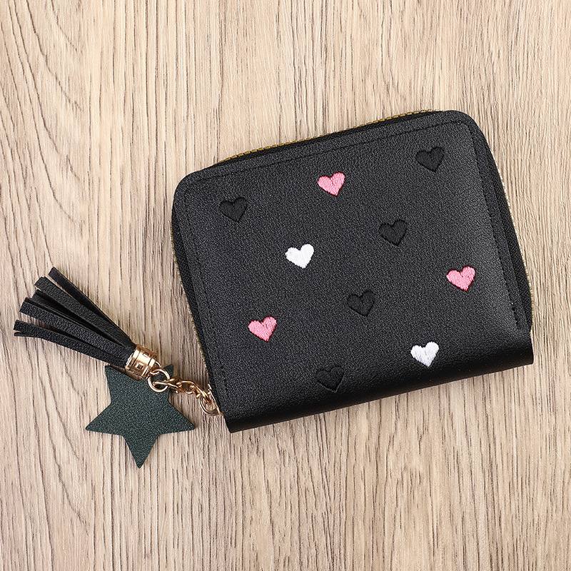 Ladies Short Wallet with Tassel Purse for Cash Cards Coins Multi-Compartment Durable Stylish &Affordable Perfect for Everyday Essential 