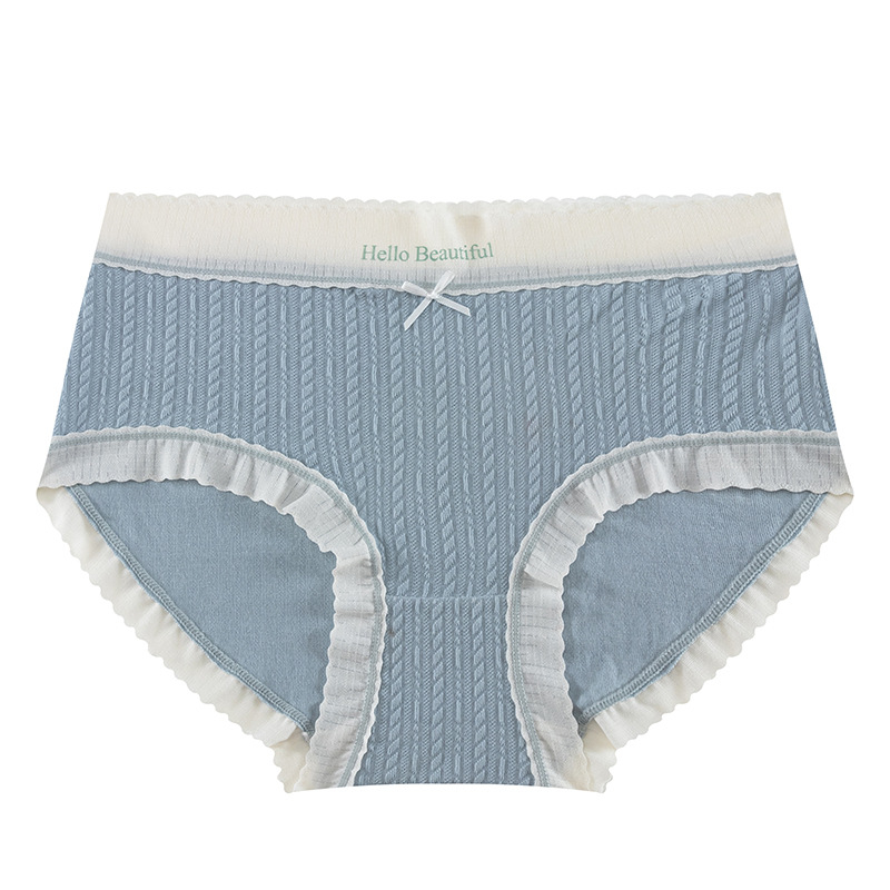 888 3Pcs Ladies Sexy Satin Ice Silk Underwear Women Sexy briefs Seamless Lace Panties women's panties woman underwear