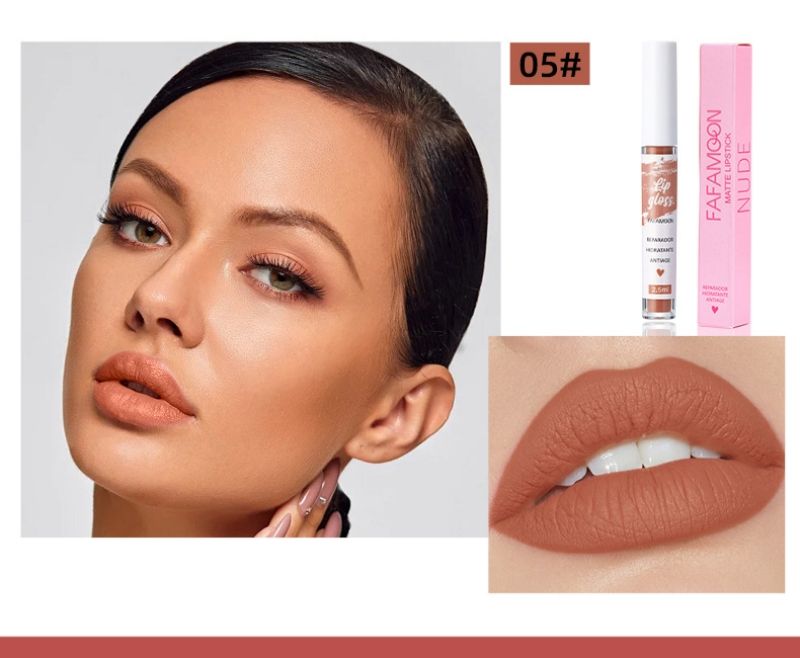 New lip gloss non stick cup long-lasting matte non fading matte matte velvet lip gloss multi color