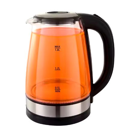 GELAIBO Kettle 1.8L with Blue LED Light Water Heater Electric Kettle Small Order Household Glass Color Box Smart Digital Glass Kettle 1500W - GLB-YC320A