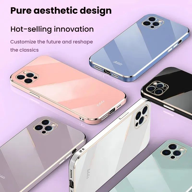 TECNO SPARK GO 2025 Case - 6D Electroplated TPU Phone Cover, POP9 Full-Body Shockproof Case with Straight Edge Design