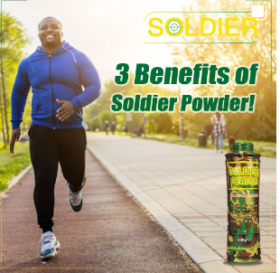 Ghandour Cosmetics Soldier Mentholated Powder 80g