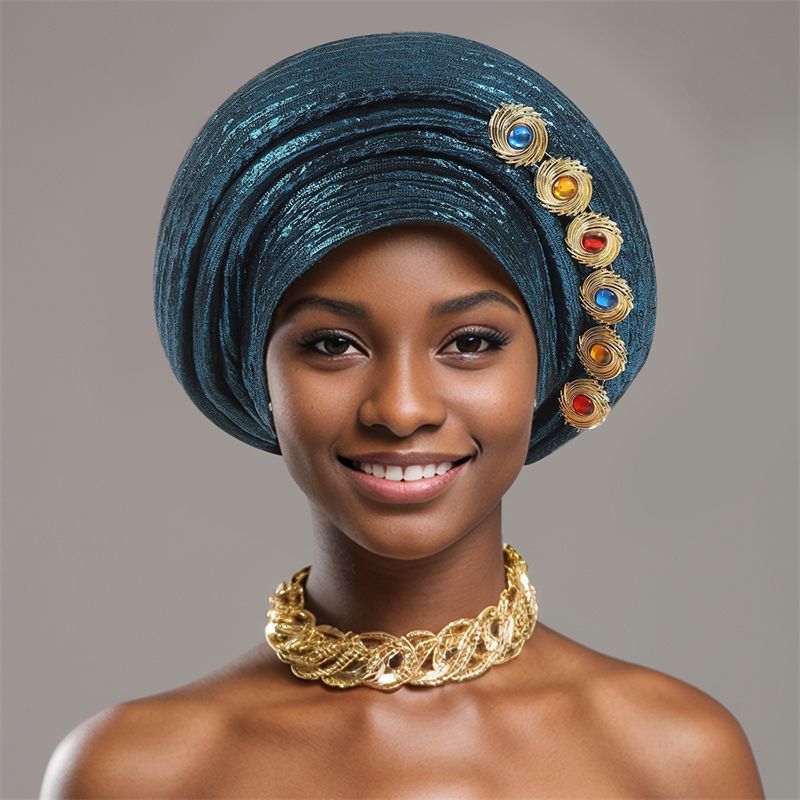 846817273132 Women Hats Headscarf For Fashion Nigerian Weddings Hat Woman Head Band Ladies Headband Lady Head Scarf Cap