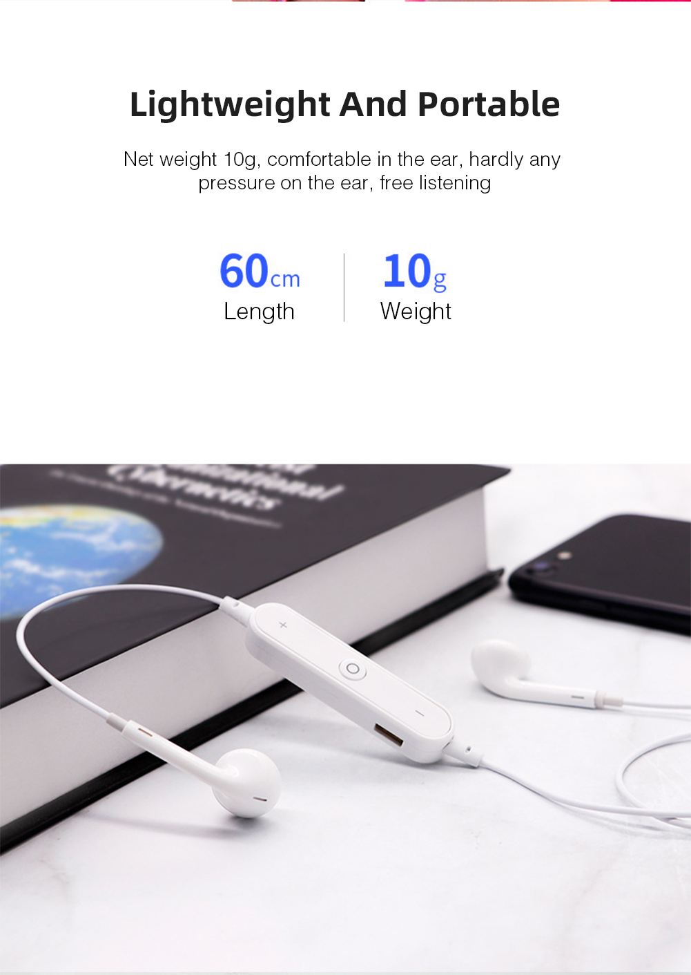 S6 Sport-Ear Neckband S6 Wireless Headphone Bluetooth V4.1 Earphone With Mic Stereo Earbuds Headset