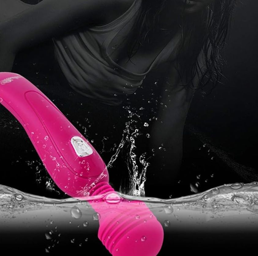 Magic AV Wand Powerful Body Massager Clitoral Vibrator Adult Products Sex Toys for women Couples Sex AV Vibrators 12 Speed High Frequency Silent Stick Massager -Red