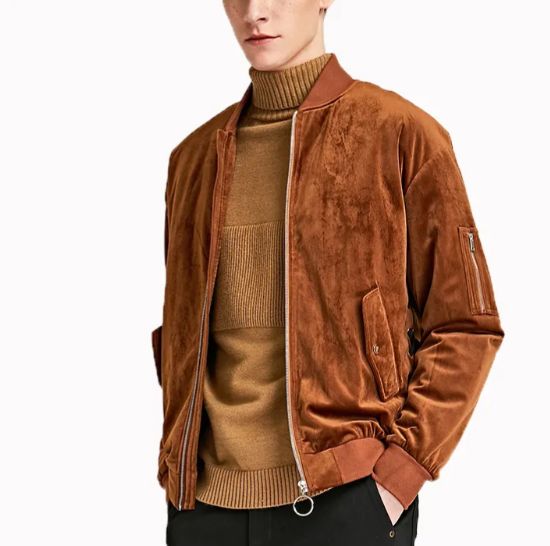 Super Latest Unisex Suede Bomber Jacket 