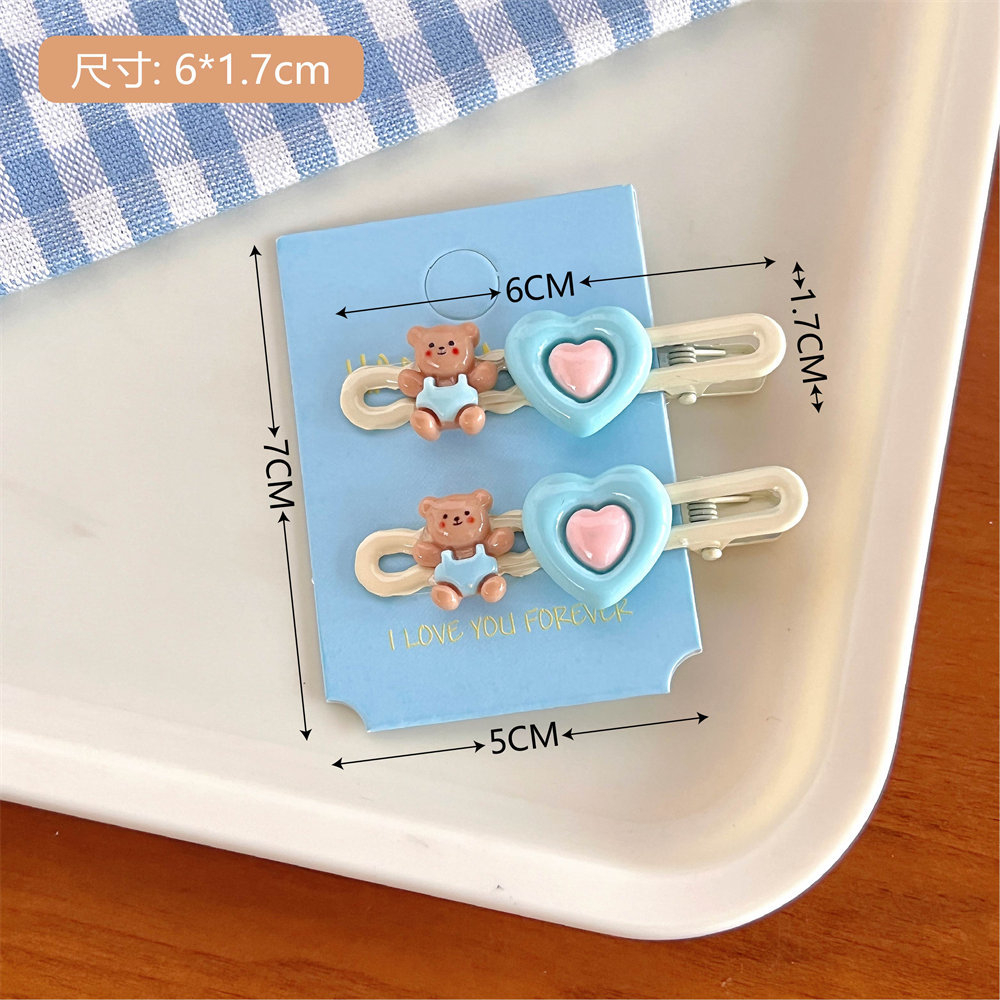 FJ1259 Women Cute Cartoon Star Bear Puppy Hairpin Hair Accessories