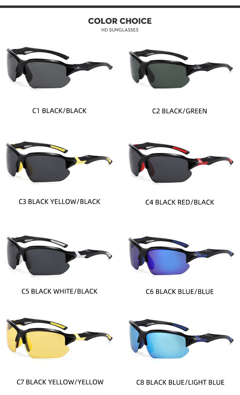 Polarized Fishing Sunglasses, Lightweight UV Protection Outdoor Sports Sunglasses for Cycling, Hiking, Running, Men Women Polarized Sunglasses
