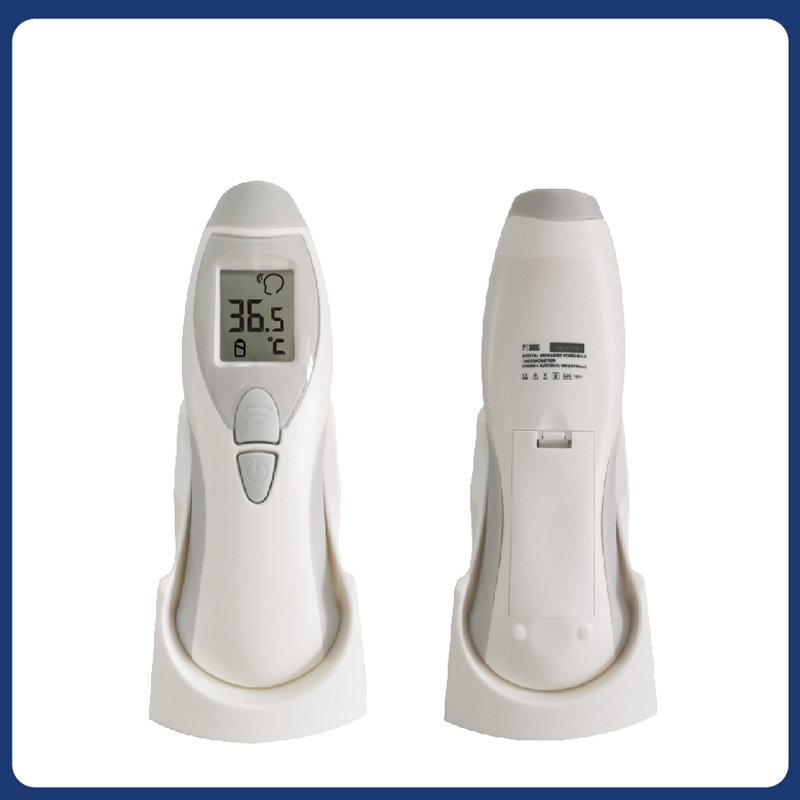 Sixvery Multifunction Three Color Thermometer Backlit Display Forehead Thermometer Digital Display Infrared Alarm Human Body Thermometer