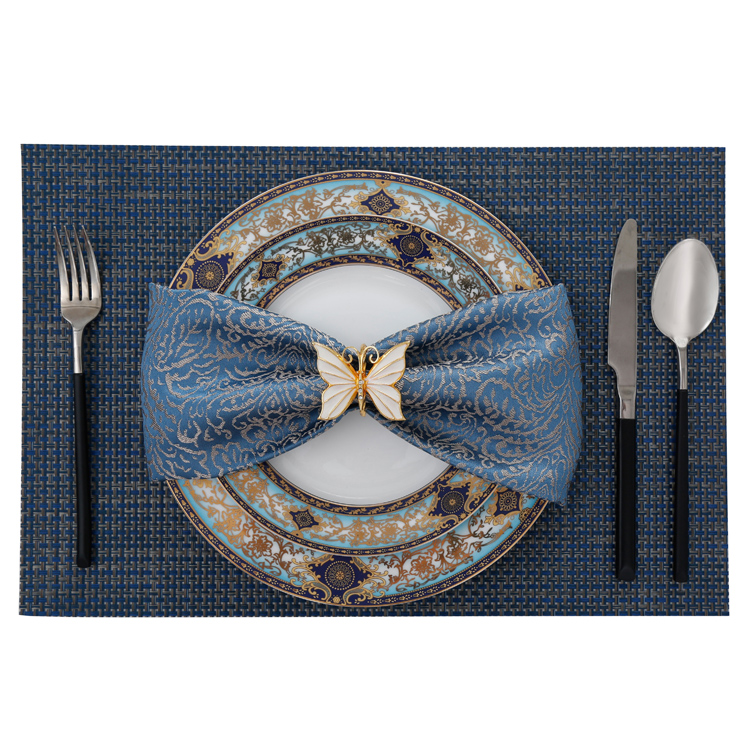 Createshao PVC Vinyl Placemats for Dining Table Set,Heat Resistant Place Mats,Non-Slip Stain Resistant Kitchen Table Placemats