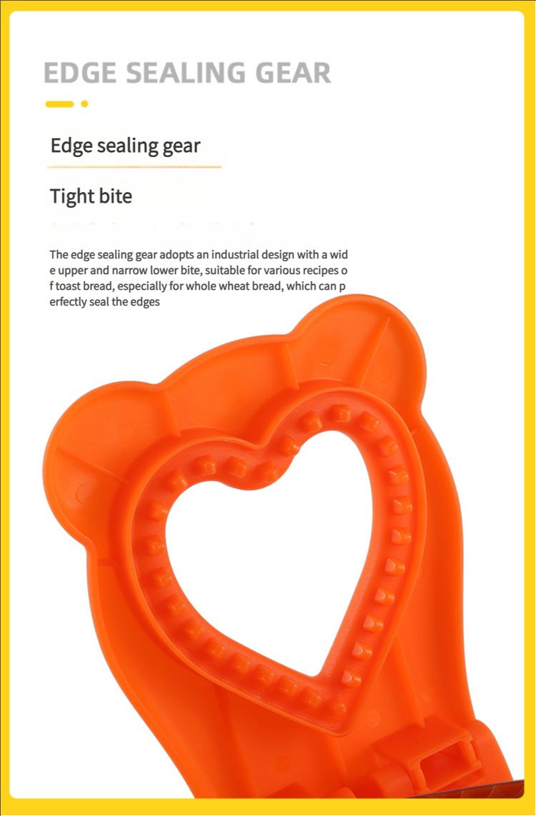 New heart-shaped automatic edge banding toast pocket bread making tool for home DIY sandwich cutting mold