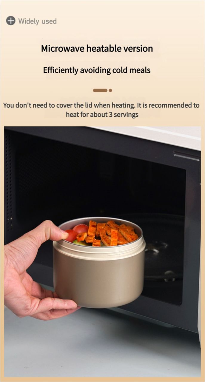 304 stainless steel insulated lunch box sealed and leak-proof portable office worker student single multi-layer mini bowl with lid heating pot lunch box