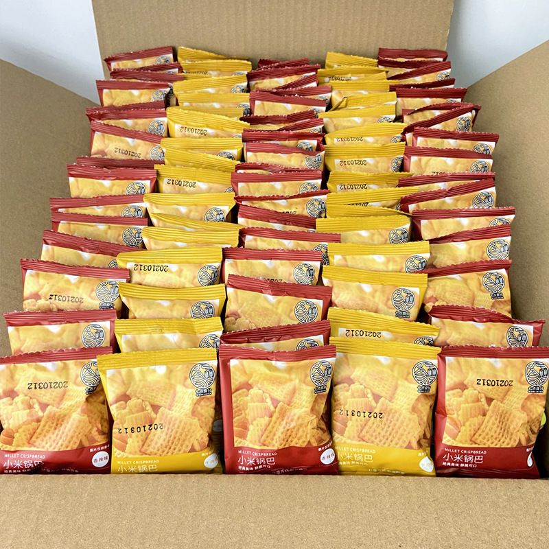 10 packs Crispy Xiaomi, Guoba, Potato Chips, Snacks, and Snacks - Internet famous puffed food CRRSHOP food nibble snack spicy