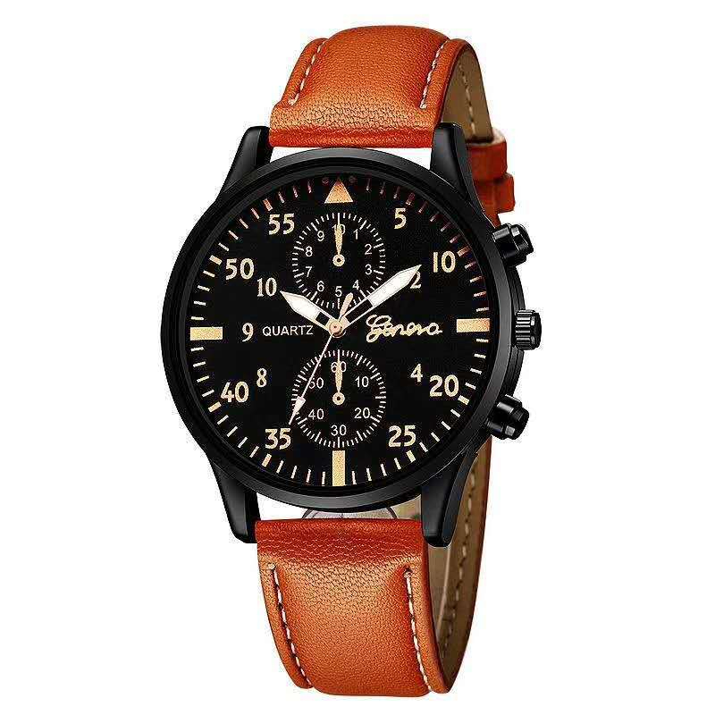Geneva Men's Busines two-eye alloy wristwatch