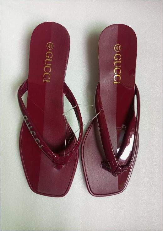 GUCCI Party Open-toed Slippers For Lady High Heel Flip Flop Sandals
