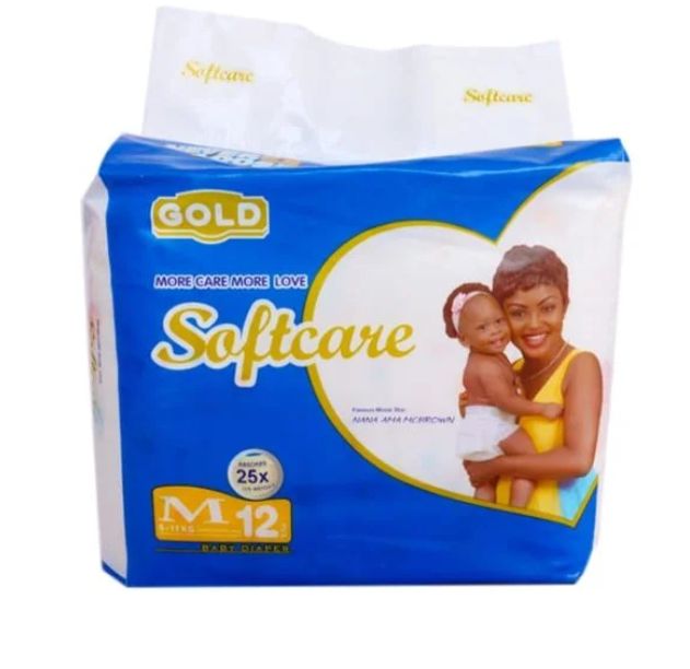 Softcare Premium Soft Gold Baby Diaper Small