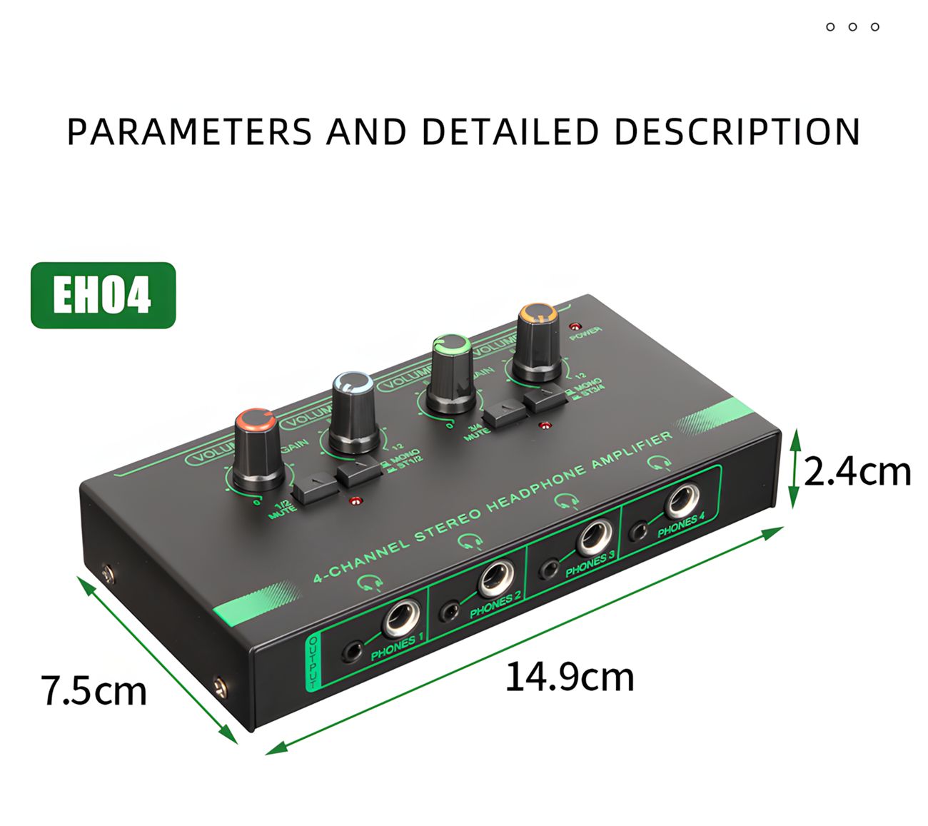 Headphone Amplifier 4-channel 6-channel monitor headphone amplifier mini audio professional
