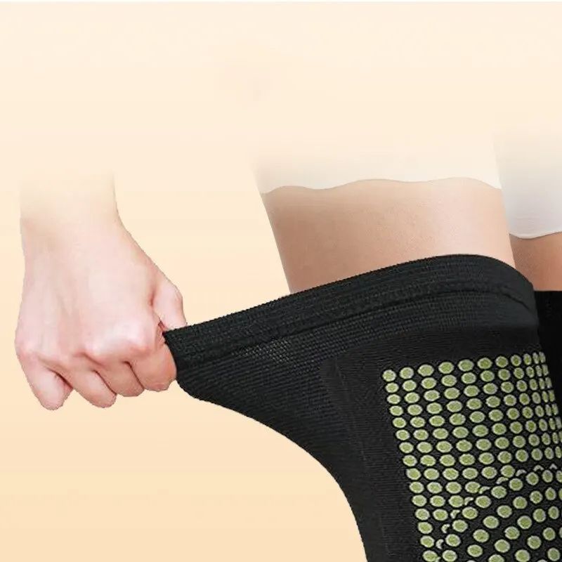 1 Pair Dot Heating Knee Pads Brace Sports Kneepad Tourmaline Knee Support For Arthritis Joint Pain Relief Recovery Unisex