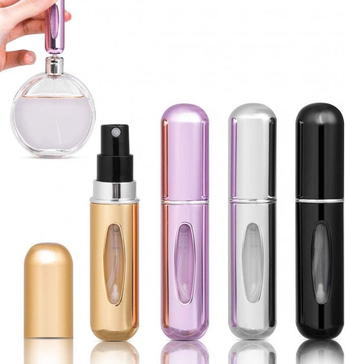In Stock 8ML Perfume Atomizer, Mini Travel Size Sub Bottle Refillable Perfume Packaging Perfume Sample Bottle