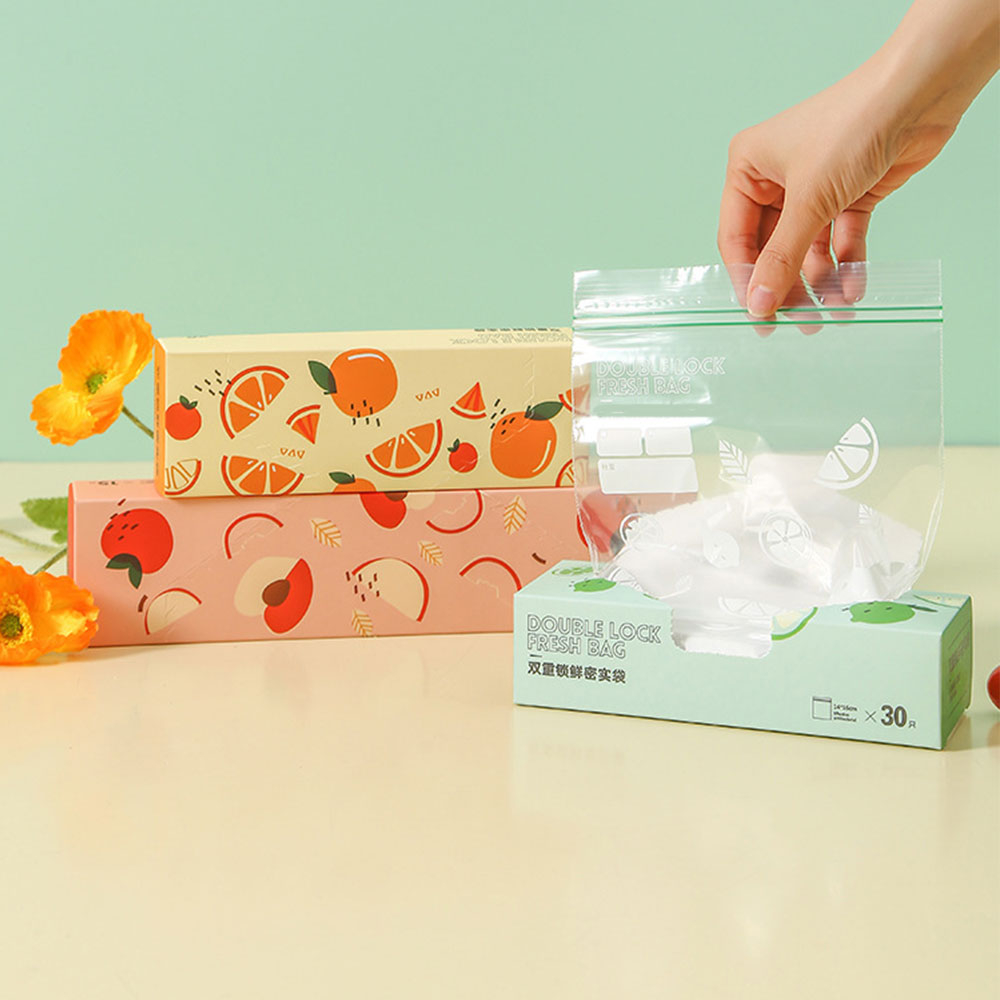 FT168818 Freezer Bag For Fruits And Vegetables Thick And Leakproof Ziplock Bag Food Storage Freezer Slider Bags Sandwich Storage Bag
