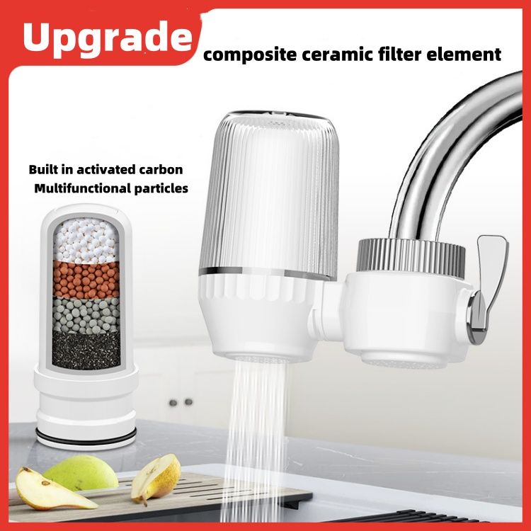 Kitchen tap water purifier household washable faucet filter CRRSHOP  water purifier home kitchen tools 