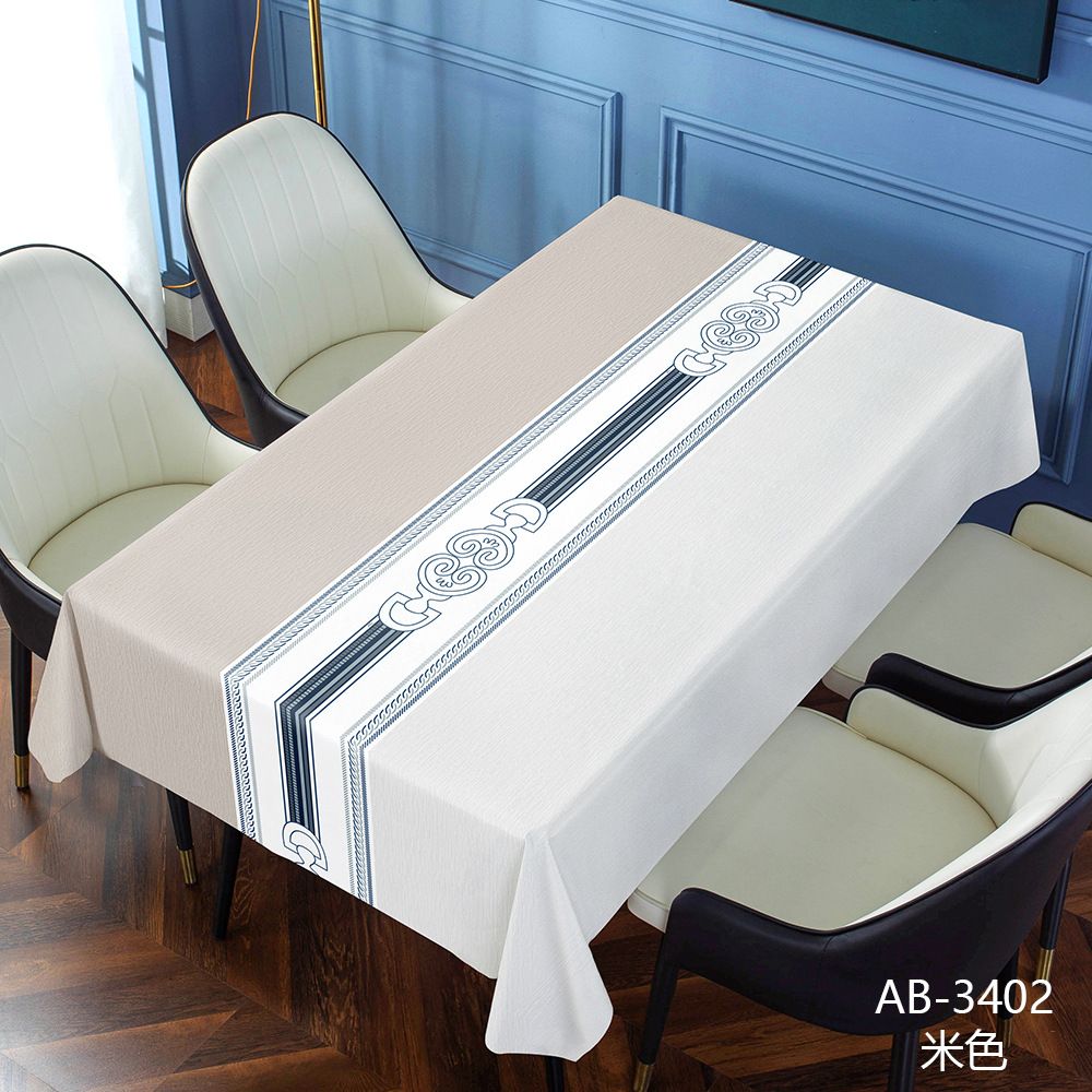 AB-3402 Household Waterproof and Oilproof Tablecloth, Rectangular Anti-Scald Tablecloth