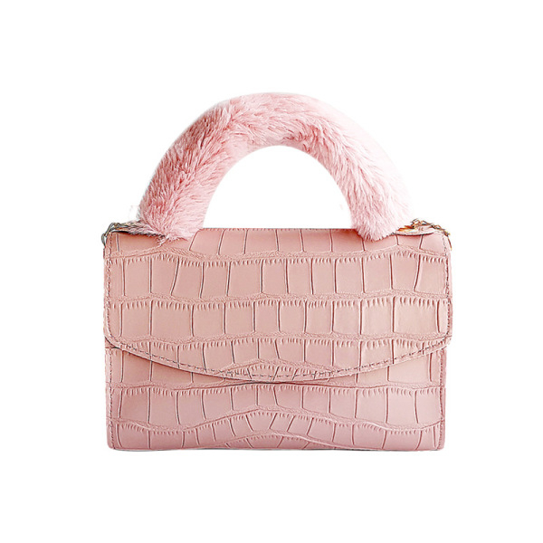 Women Bags Ladies Bag Female Crocodile Pattern Handbag Fashion Solid Color Women Shoulder Bag Brand Tote Plush Handle Wallets