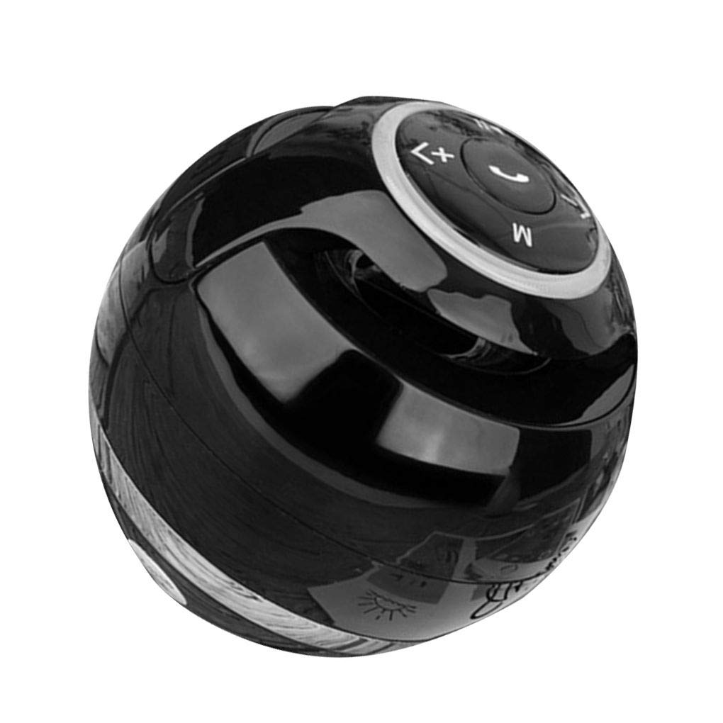 Wireless Bluetooth Speaker Ball Post TF FM Radio MP3 - Black
