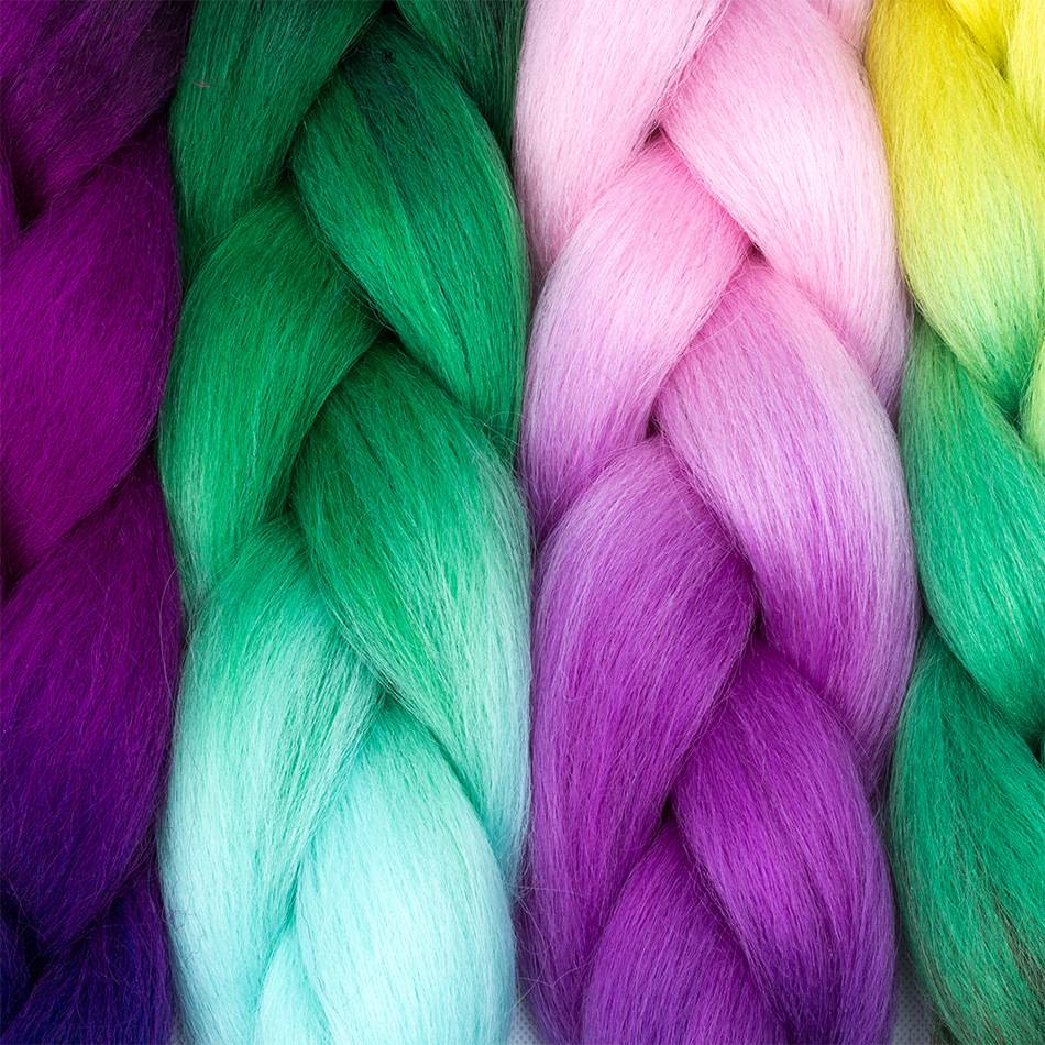 New Wigs African Black Dirty Braid Wig Highlight Color Gradient Hair Extension