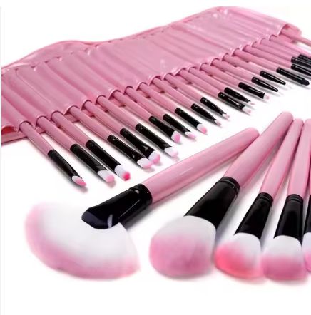  24pcs Private Label ABS Synthetic hair low-cost makeup brush set cosmetics multi-color appearance choose private label