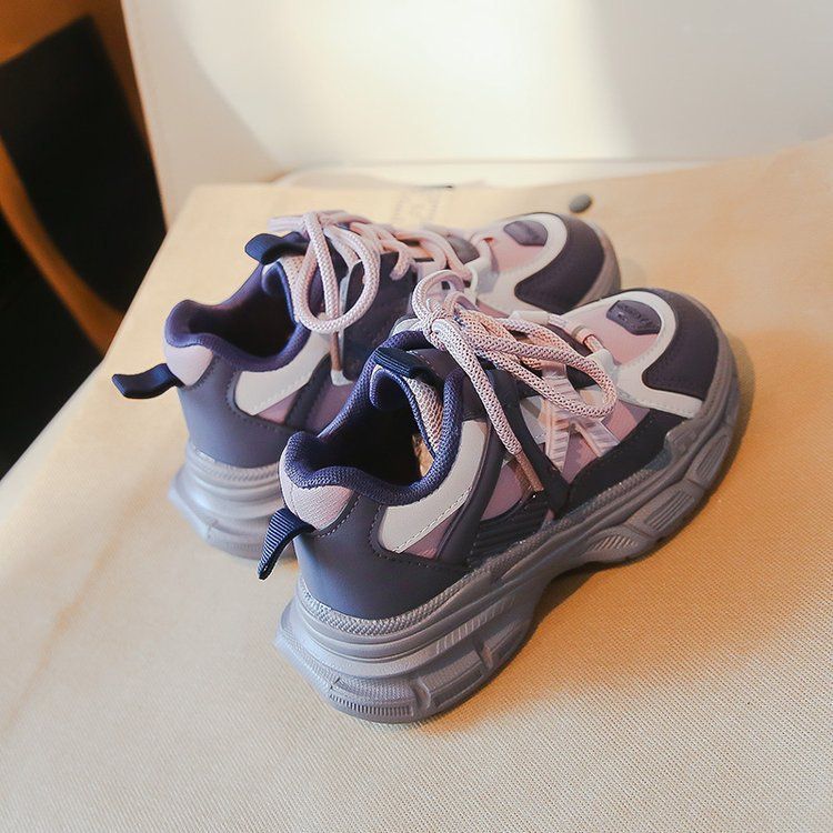 Girl Daddy shoes 2024 autumn new children's shoes breathable sports shoes YQ-289WANG