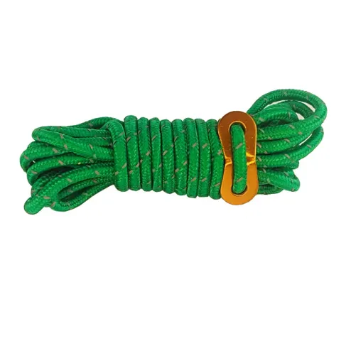 Camping Rope With Tensioner Outdoor Tent Rope For Camping Hiking And  Backpacking Reflects Light At Night