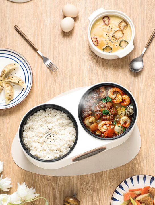 Large Capacity Multi-Function Rice Cooker with Double Pots for Students ...