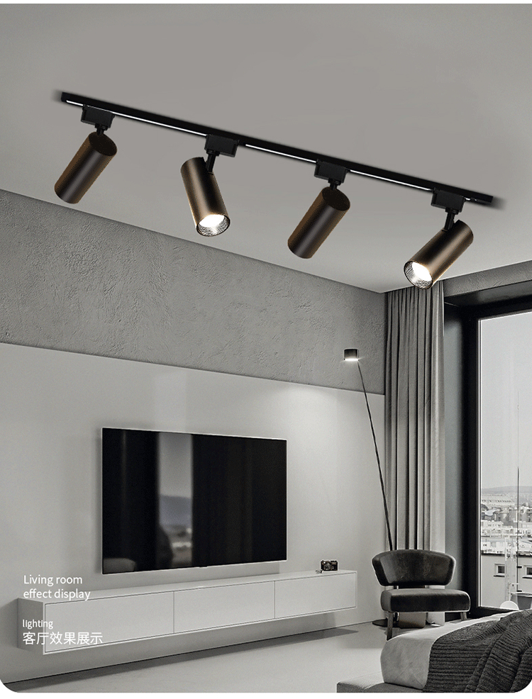 COB LED Track Lighting Rail Ceiling Spotlight 5000K Natural White Painted,Adjustable Ceiling Spotlight Fixture,ETL Listed, 2700K Soft White, Directional Accent Spot Light for Kitchen 