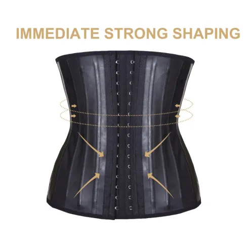 25 De aço Osso Látex Cintura Treinador Shapewear Cintura cintura corpo  shaper girdle treino de barriga controle corset#hmfs2303