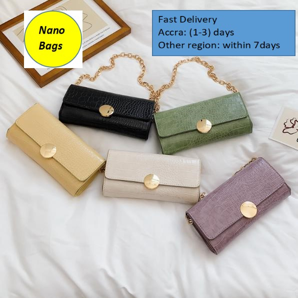 NANO Bags Ladies Bags Women's Handbag Shoulder Bag French Style 2022 New Style INS Hot Gold Bold Chain