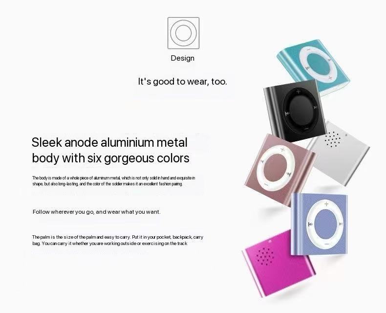 Mini portable MP3 player for students to listen to music, high school English listening exercise, small MP3