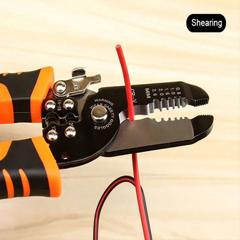 Tools power 175mm wire stripping pliers wire cutting pliers multi-function ring crimping pliers electrician stripping wire stripping pliers tool