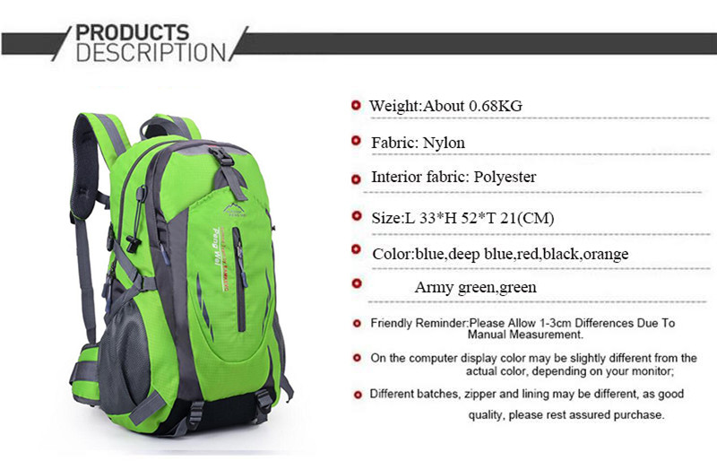 New Men Travel Backpack Nylon Waterproof Youth sport Bags Casual Camping Male Backpack Laptop Backpack Women Outdoor Hiking Bag
