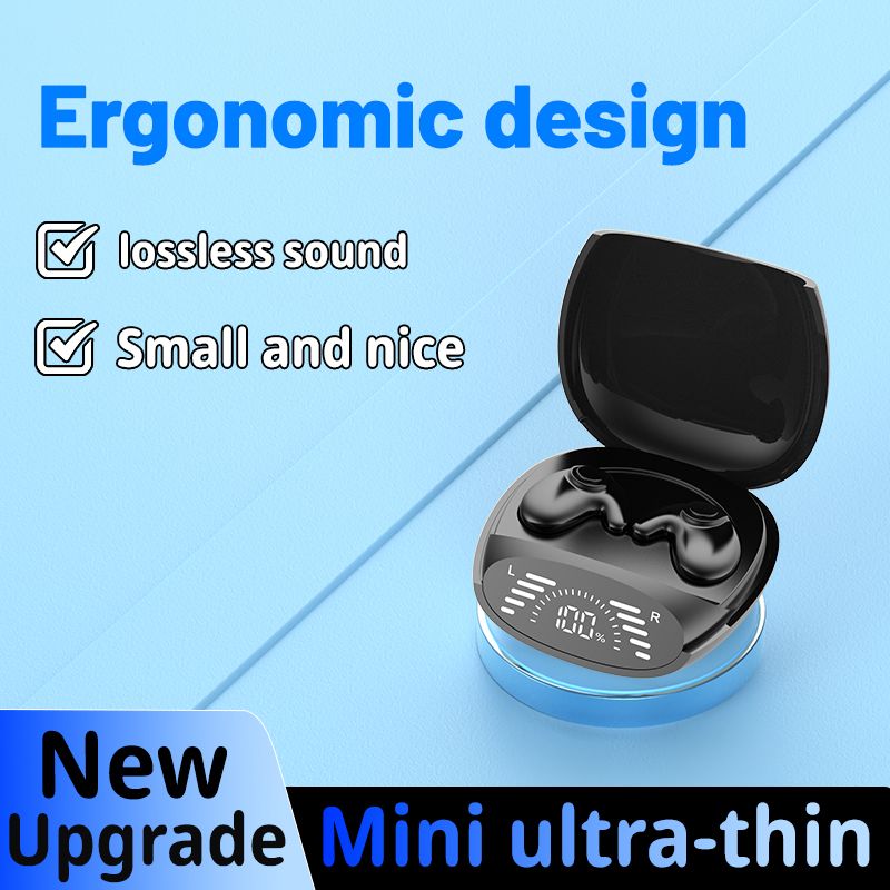 Sleep Invisible Earbuds Tiny Mini Headphones Hidden Noise Cancelling TWS Wireless Headsets Sports Stereo Bluetooth 5.3 Earphone