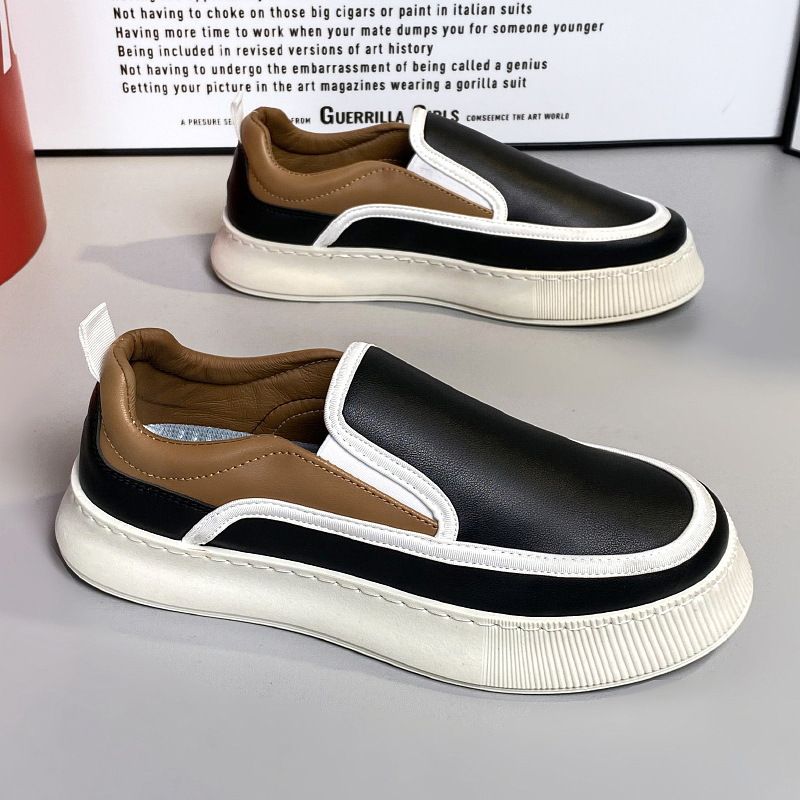 Men's shoes Spring 2024 new low-top men's board shoes trend all match shoes men's slip-on sneakers Y2120