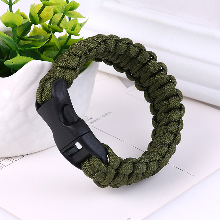 KEDOUXIN Outdoor multifunctional emergency lifesaving bracelets Camping survival bracelets Braided escape seven core umbrella rope bracelet
